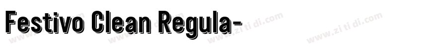 Festivo Clean Regula字体转换